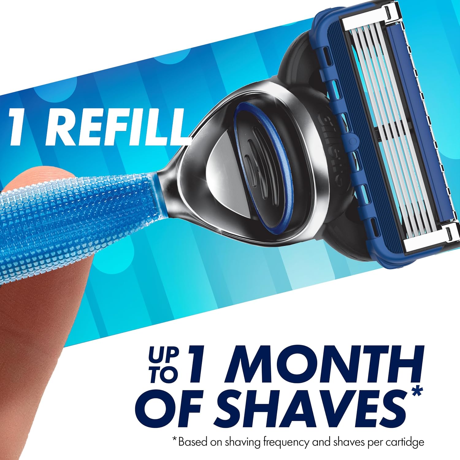 Gillette 5 Men's 5-Blade Razor Blade Refills, 12 Count - Image 5